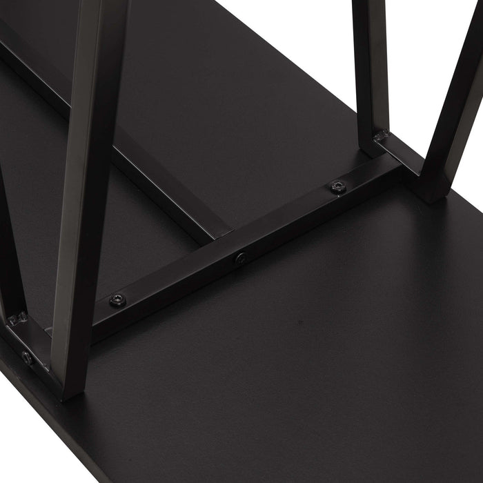 Celine Contemporary Modern 47\" Console Table in Black 