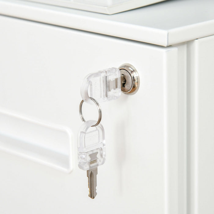 Vinsetto File Cabinet Vertical Filing Cabinet Lockable For Office