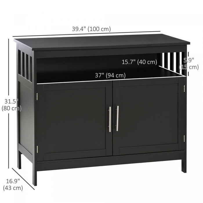 HOMCOM Kitchen Sideboard, Buffet Cabinet, Wooden Storage Console Table