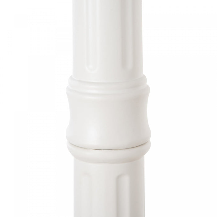 Outsunny 77\" Solar Lamp Post Light, Aluminum Outdoor Street Lamp, White