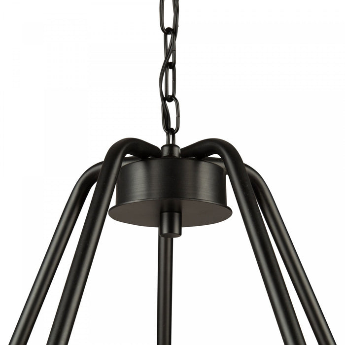 Perris 5-Light Black Chandelier 
