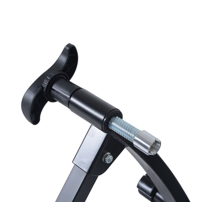 Soozier Foldable Indoor Bike Trainer, Stationary Bicycle Stand For Riding Exercise, 26-28\" & 700c Wh