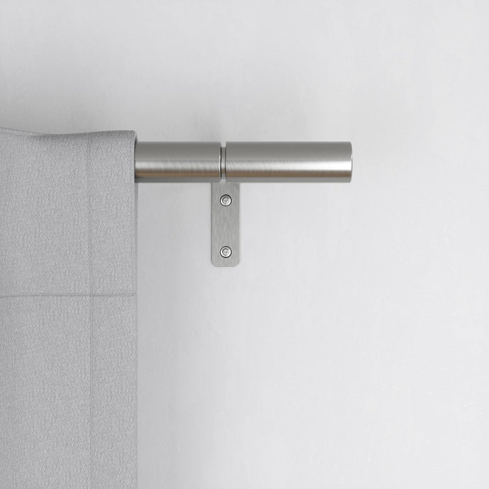 Umbra Zen Nickel Steel Expandable 1\" Curtain Rod - 64\"-128\" 