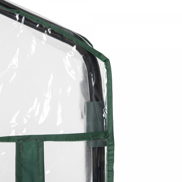 Outsunny 28\" X 20\" X 63\" Portable Greenhouse With 4 Tier Shelves Outdoor Hot House Plant Flower Gree