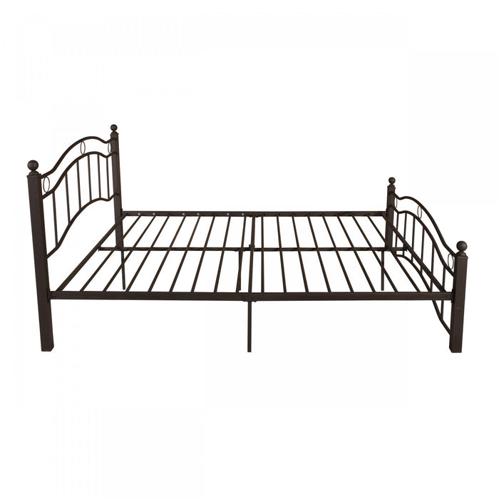 Jackson Metal Bed Frame With Underbed Storage,copper King Bed 