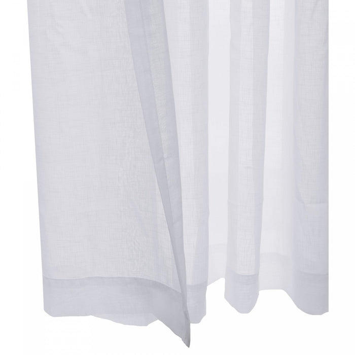 Habitat Cote D'azure White Sheer Grommet Curtain Panel - 112 x 95