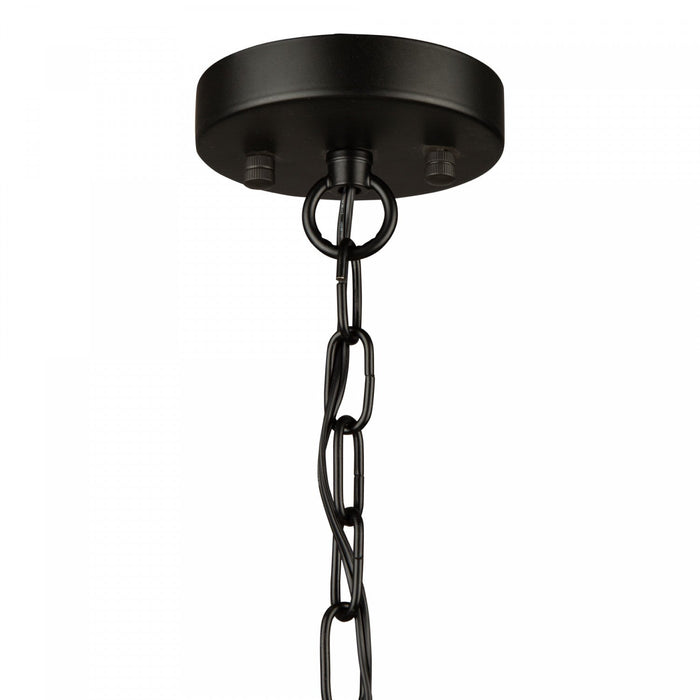 Perris 3-Light Black Chandelier 