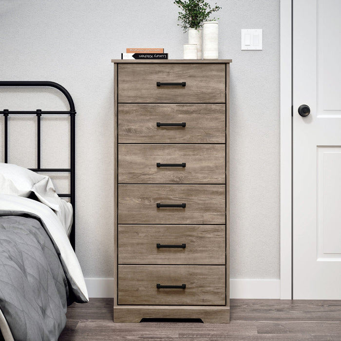 Prepac Rustic Ridge  23.75\" 6-Drawer Chest - Brown