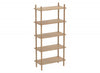 52” Open Bookcase With 5 Shelves - Natural 