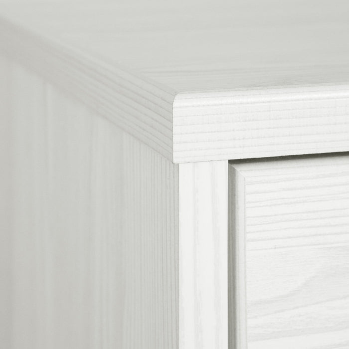 Arlen 1-drawer Nightstand - White Pine And Black Matte 
