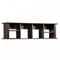 Wall Mounted Desk Hutch - Espresso