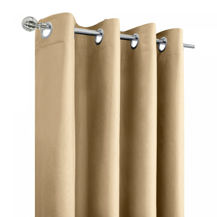 Thermaplus Alpine Taupe Blackout Grommet Curtain Panel - 52 x 84