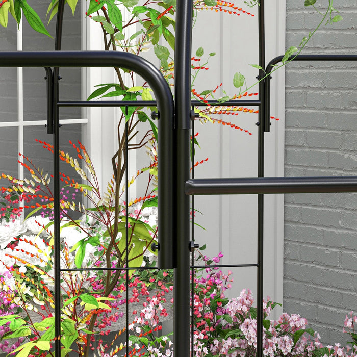 Outsunny Birdcage Shape Garden Arbour, Pergola Pavilion For Climbing Plants