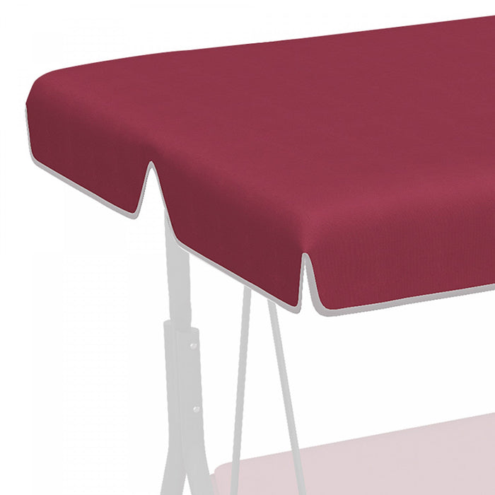 Outsunny 2 Seater Swing Canopy Replacement, Outdoor Swing Seat Top Cover, Uv50+ Sun Shade (canopy On