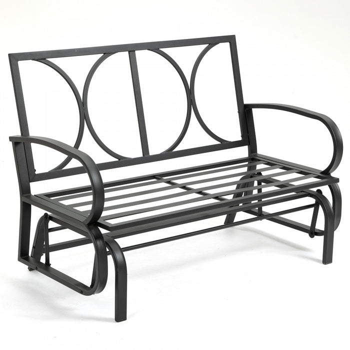 Outsunny 2-person Outdoor Glider Chair Red