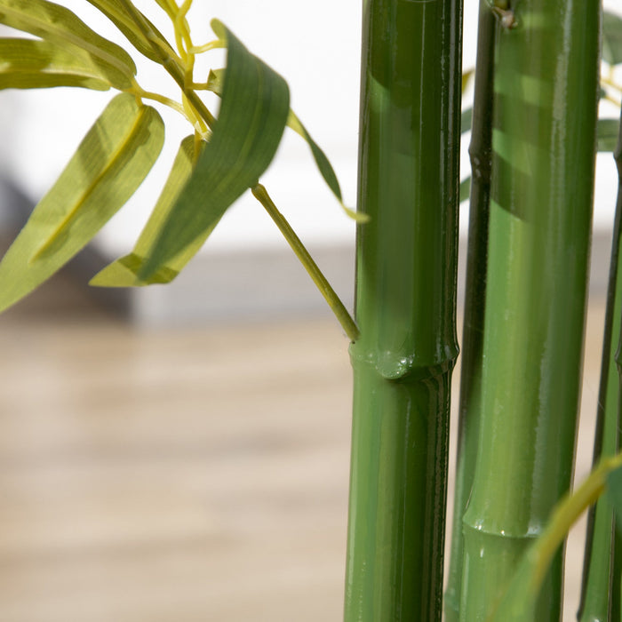 HOMCOM 6FT Artificial Bamboo Tree in Pot for Indoor, Green