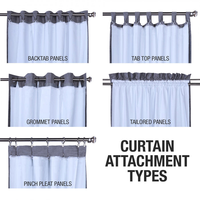 Thermaplus Ultimate White Blackout Multi Header Curtain Liner - 45 x 113