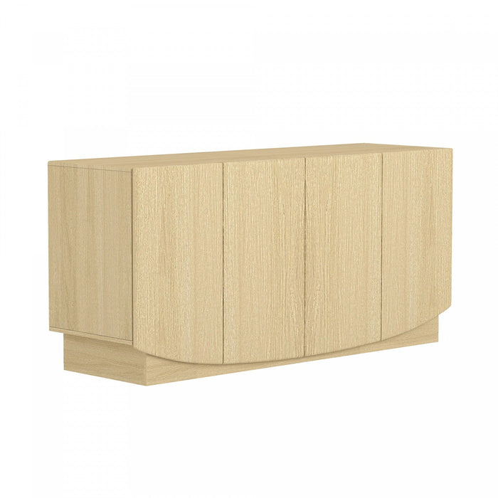 Ardea Contemporary 60\" Sideboard in Natural Oak Buffet 