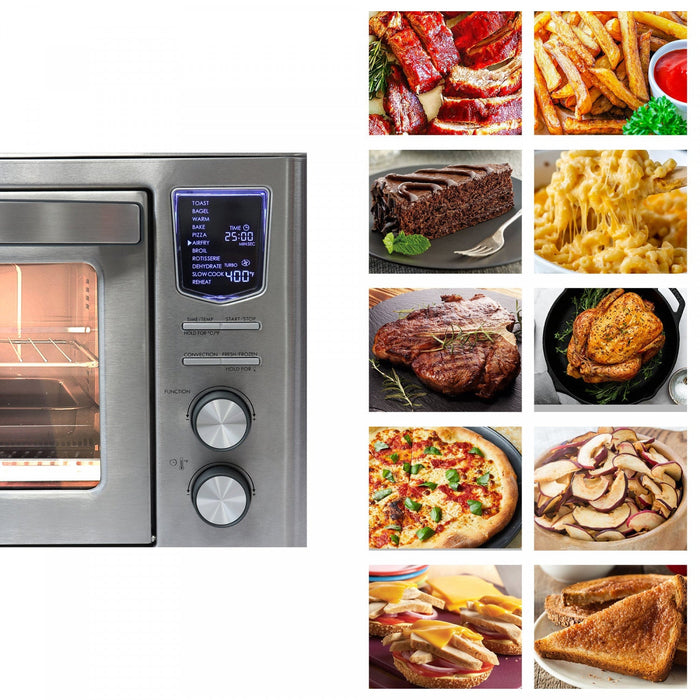 Kenmore Convection Toaster Oven Air Fryer Stainless Steel - KKTOAF25SS