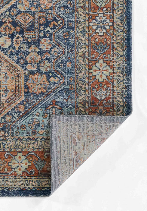 Alicia Traditional 9'3\" x 11'10\" Area Rug in Blue Indoor Area Rug 