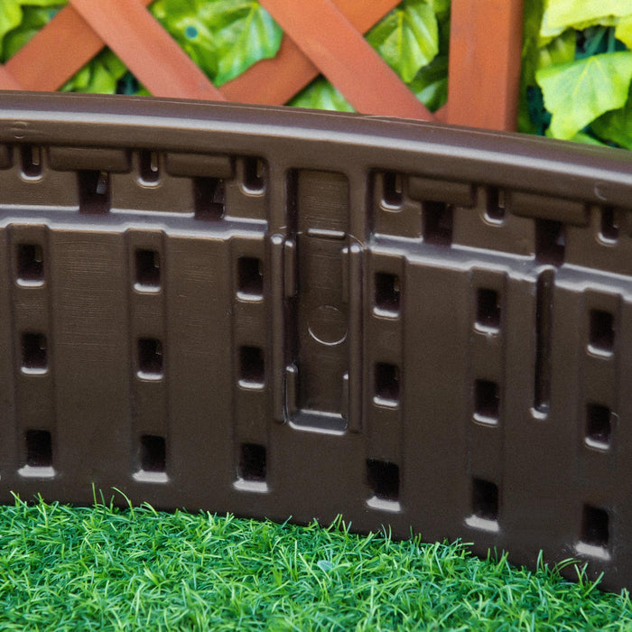 Outsunny 48\" Raise Garden Bed Kit, Round Planter Box Above Ground For Flowers/herb/vegetables Outdoo