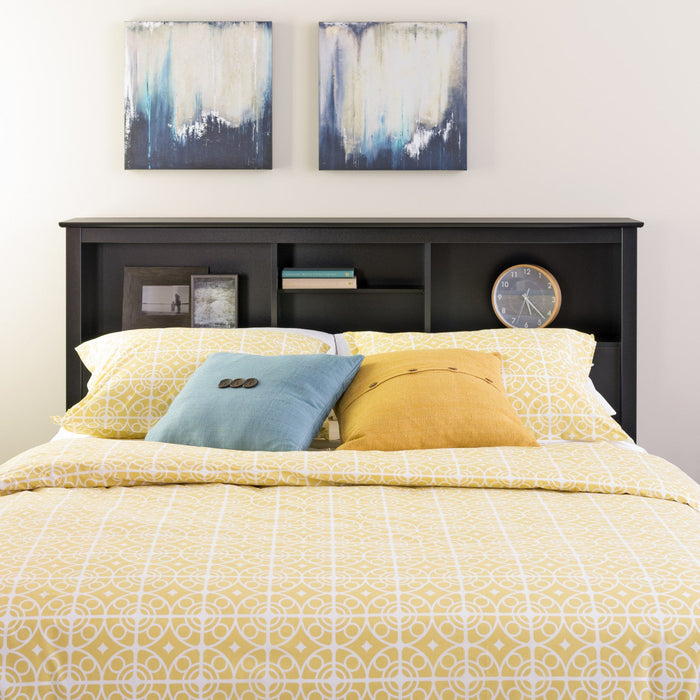 Full/Queen Bookcase Headboard - Black