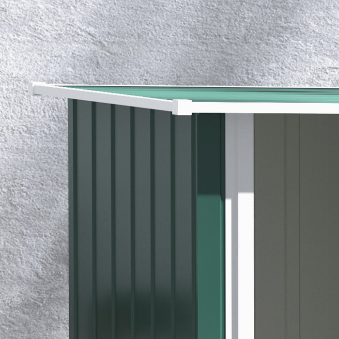 Outsunny 5 X 3ft Outdoor Storage Shed, Metal Garden Tool Shed With Sloped Roof, Lockable Door For To