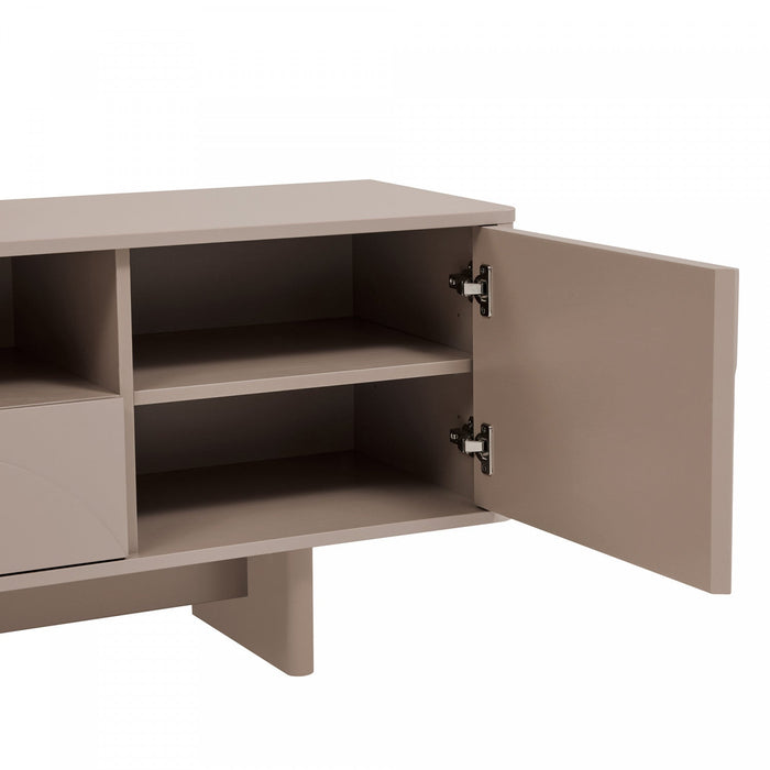 Ella Modern 59\" TV Stand in Mocha 