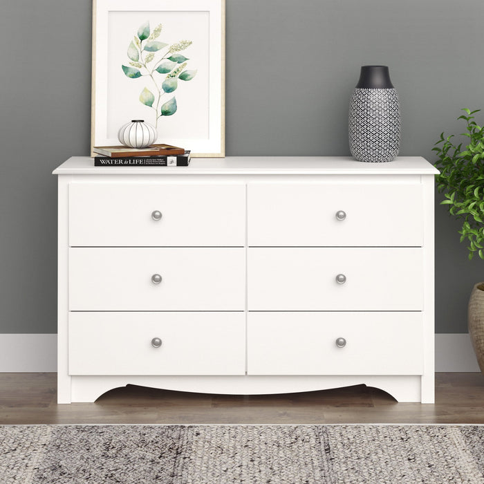 Monterey Kids 6-Drawer Dresser - White