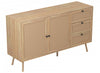 Storage Chest With 3 Drawers – Durable Brown Wood Look 