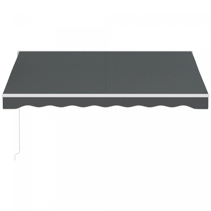 Outsunny 10' X 8' Electric Retractable Awning W/ Remote Controller, Grey