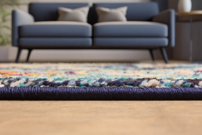 Lotus Navy Rug 2'8\" x 8'2\" 