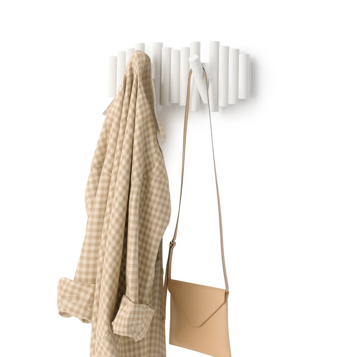 Umbra Picket Rail Wall Hooks - White