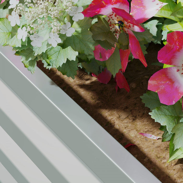 Outsunny 2' X 2' X 1' 2-pieces Raised Garden Bed, Light Grey