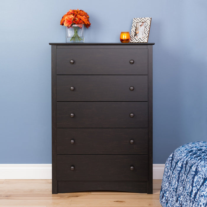 Sonoma 5-Drawer Chest - Washed Black
