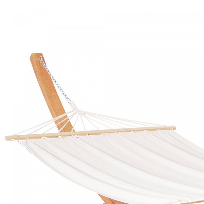 Outsunny Patio Hammock With Stand, Outdoor Arch Wooden Hammock Bed, Camping Hammock W/ Straps And Ho