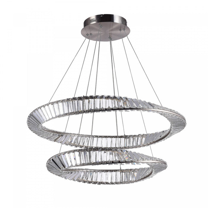 Stella 90 W LED Satin Nickel Chandelier