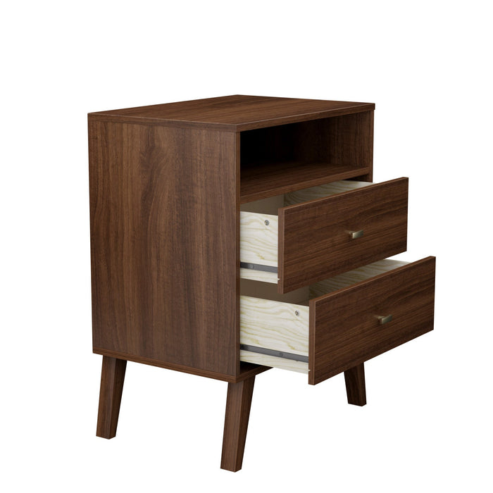 Milo 2-Drawer Tall Nightstand - Cherry