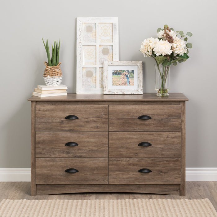 Salt Spring Kids 6-Drawer Dresser - Drifted Grey