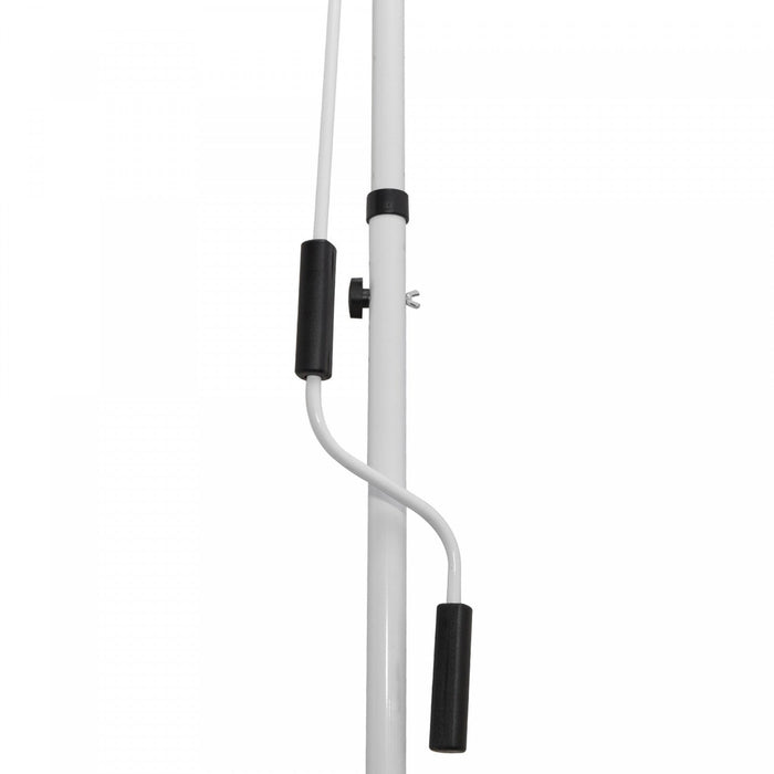 Outsunny 10x5ft Manual Retractable Awning, Patio Sun Shade Canopy Shelter With 5.6-9.2ft Support Pol
