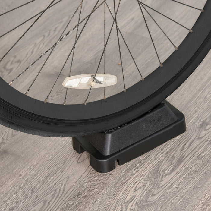 Soozier Bike Trainer Magnetic Bicycle Stand Indoor Exerciser W/ Quick Release Skewer, 5 Levels Resis