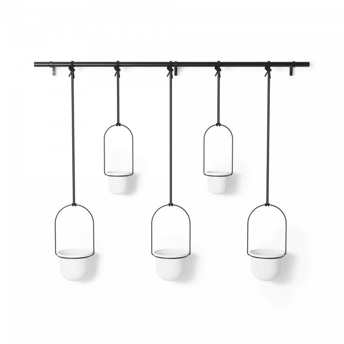 Umbra White Triflora Hanging Planter - Set of 6