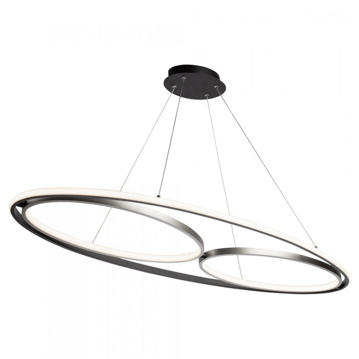 Gemini 38 W LED Black Nickel Flush Mount 