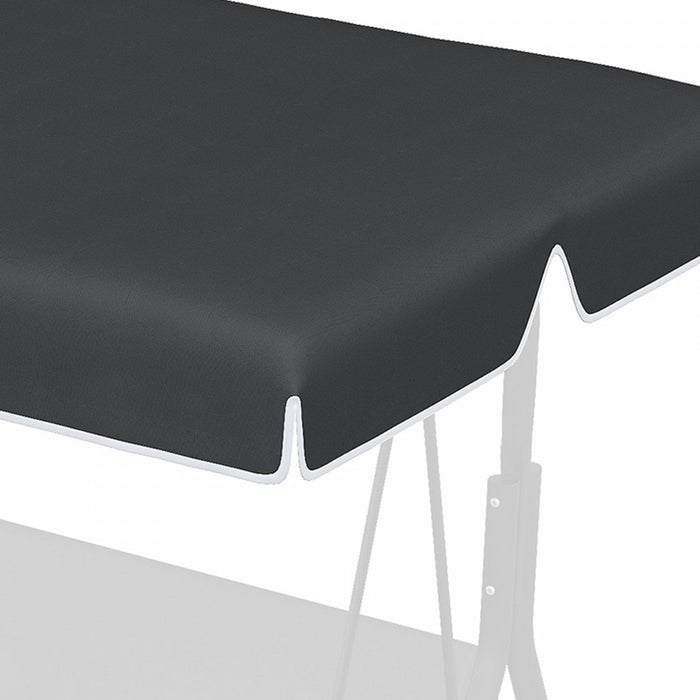 Outsunny 2 Seater Swing Canopy Replacement, Outdoor Swing Seat Top Cover, Uv50+ Sun Shade (canopy On