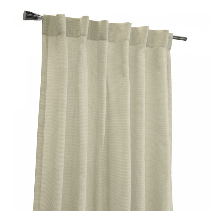 Habitat Bolton Linen Light Filtering Dual Header Curtain Panel - 52 x 108