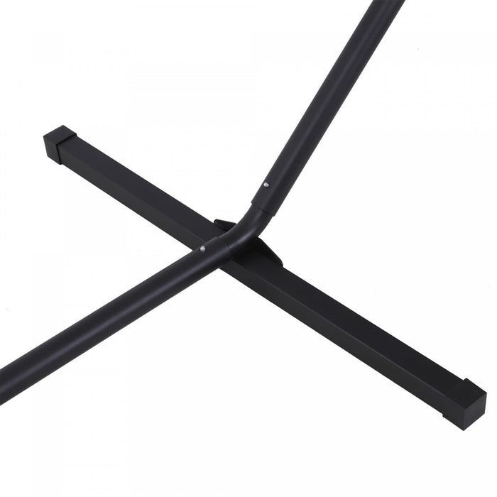 Outsunny 11.8'l Hammock Stand Extra Long Heavy Duty Straight Pole Day Bed Swing Metal Frame Simple S