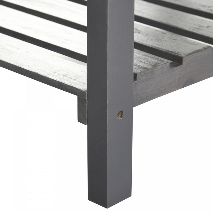 Outsunny Raised Garden Bed With Cold Frame Greenhouse, Grow Grids And Storage Shelf, Outdoor 2 Tiers