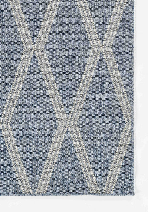 Cypress Transitional 8'0\" x 10'0\" Area Rug in Blue Indoor Area Rug 
