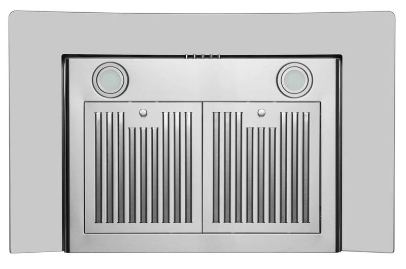 Hauslane 36\" Glass Canopy Wall Mount Range Hood - WM-600SS-36