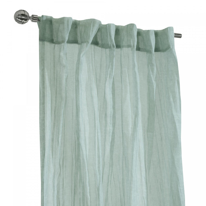 Habitat Paloma White Sheer Dual Header Curtain Panel - 52 x 95